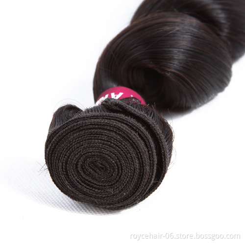 18 Inch 100%  Brazilian Human Hair Loose Wave Curl Raw Cambodian Remy Hair Weave Vendor Bulk Extension